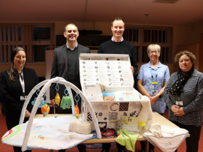 Cllr Joanna Baker-Rogers, Cabinet Member for Adult Care, Housing and Public Health, Ben Anderson, Director of Public Health, Cllr Chris Read, Council Leader, Claire Mullins and Cllr Victoria Cusworth, Cabinet Member for CYPS