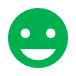 Green happy face indicating meeting or exceeding the target