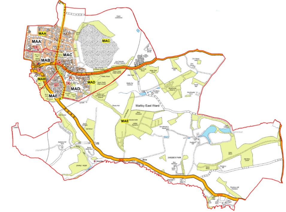 Proposed polling districts and polling places for Maltby east