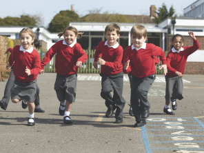 Children in a school playground