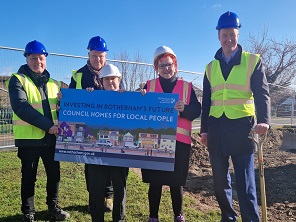 Councillors at Swinton ground breaking event