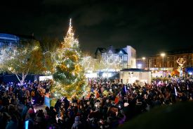 Christmas in Rotherham. Photo taken by Sam Mcqueen