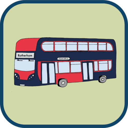 Illustration of a bus